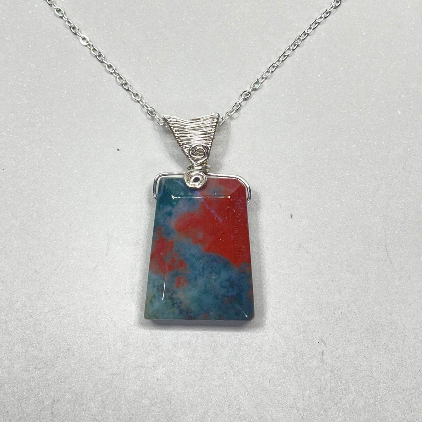 Indian Agate Simple Pendants