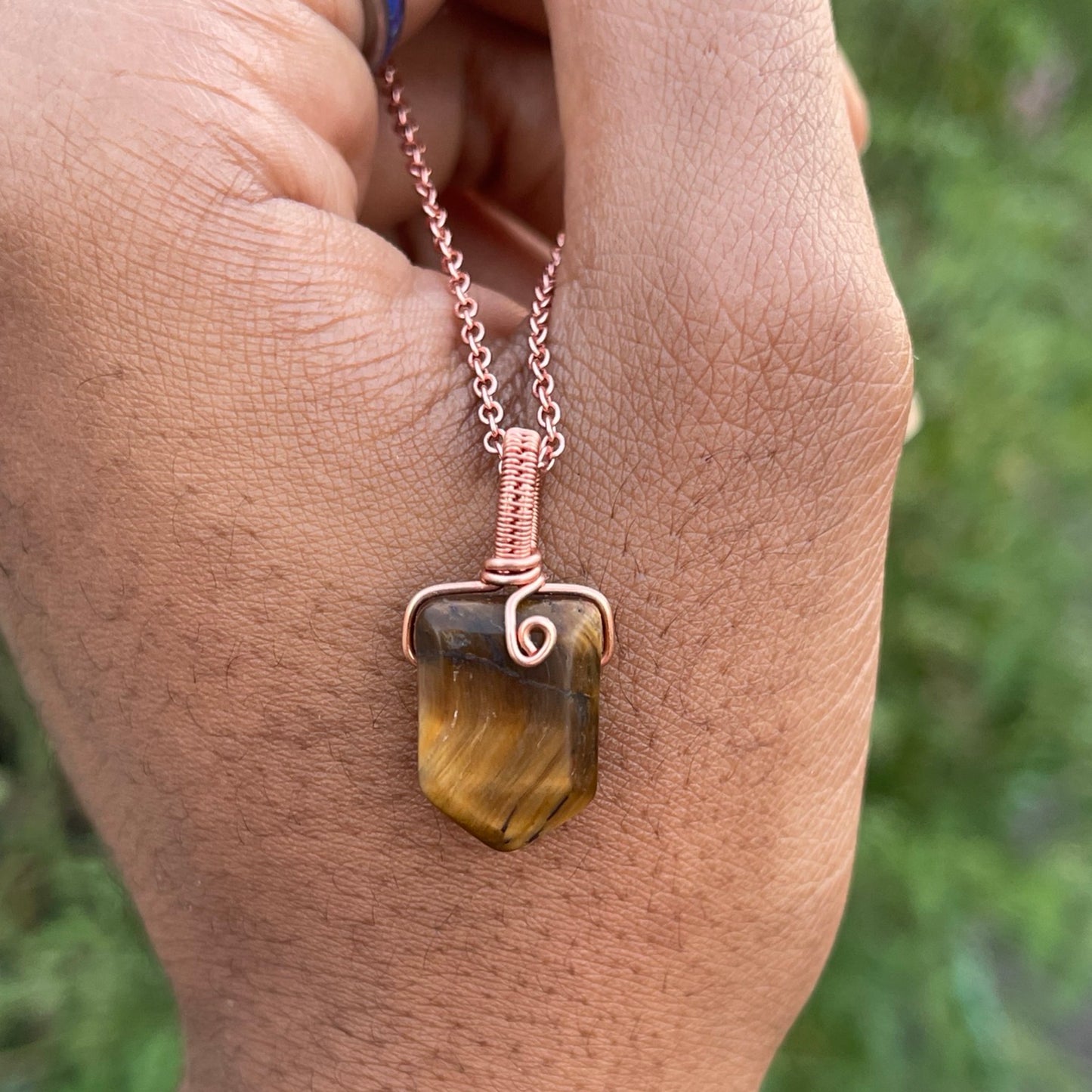 Tiger’s Eye Simple Pendants