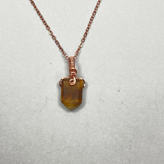 Tiger’s Eye Simple Pendants