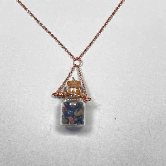 Crystal Spell Jar Necklaces