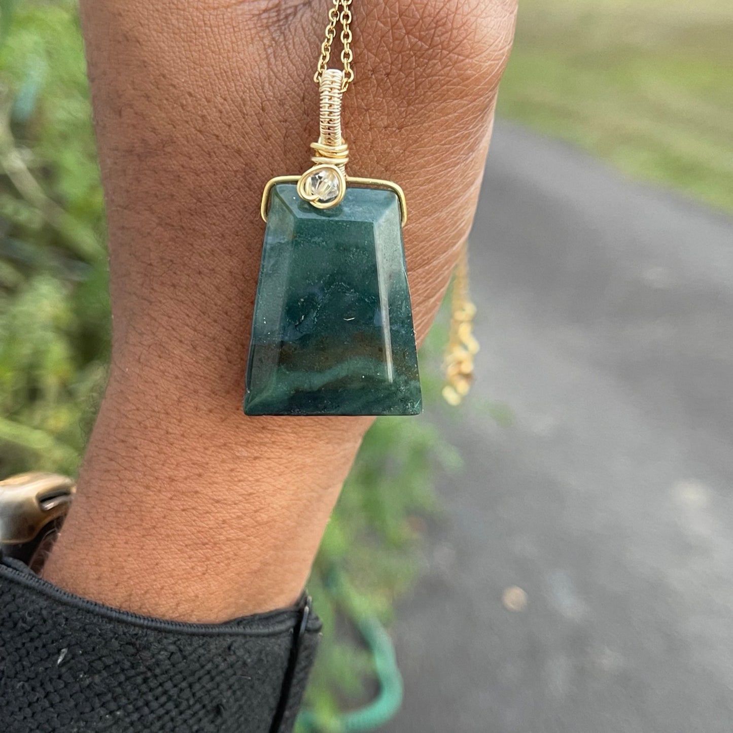 Indian Agate Simple Pendants