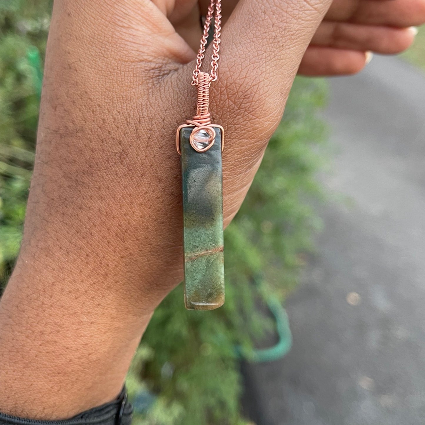 Indian Agate Simple Pendants