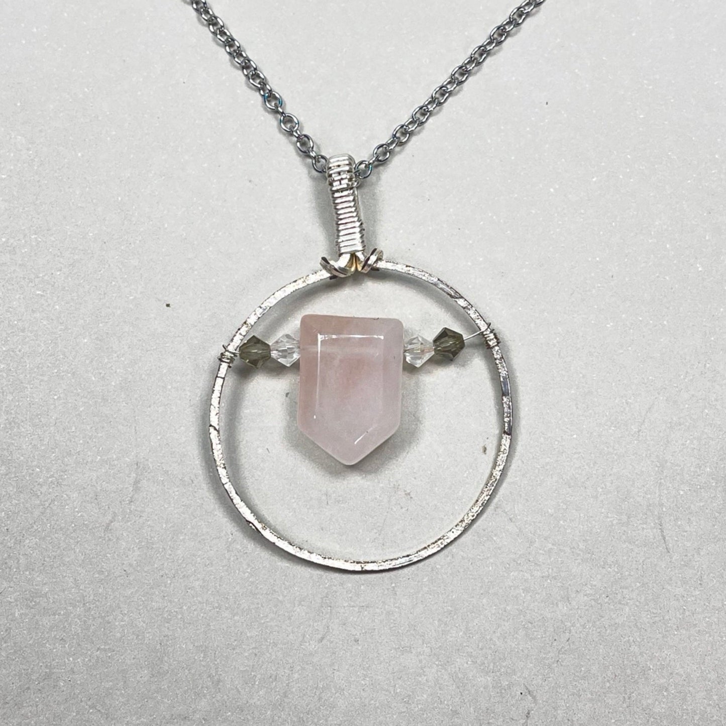 Rose Quartz Portal Pendants