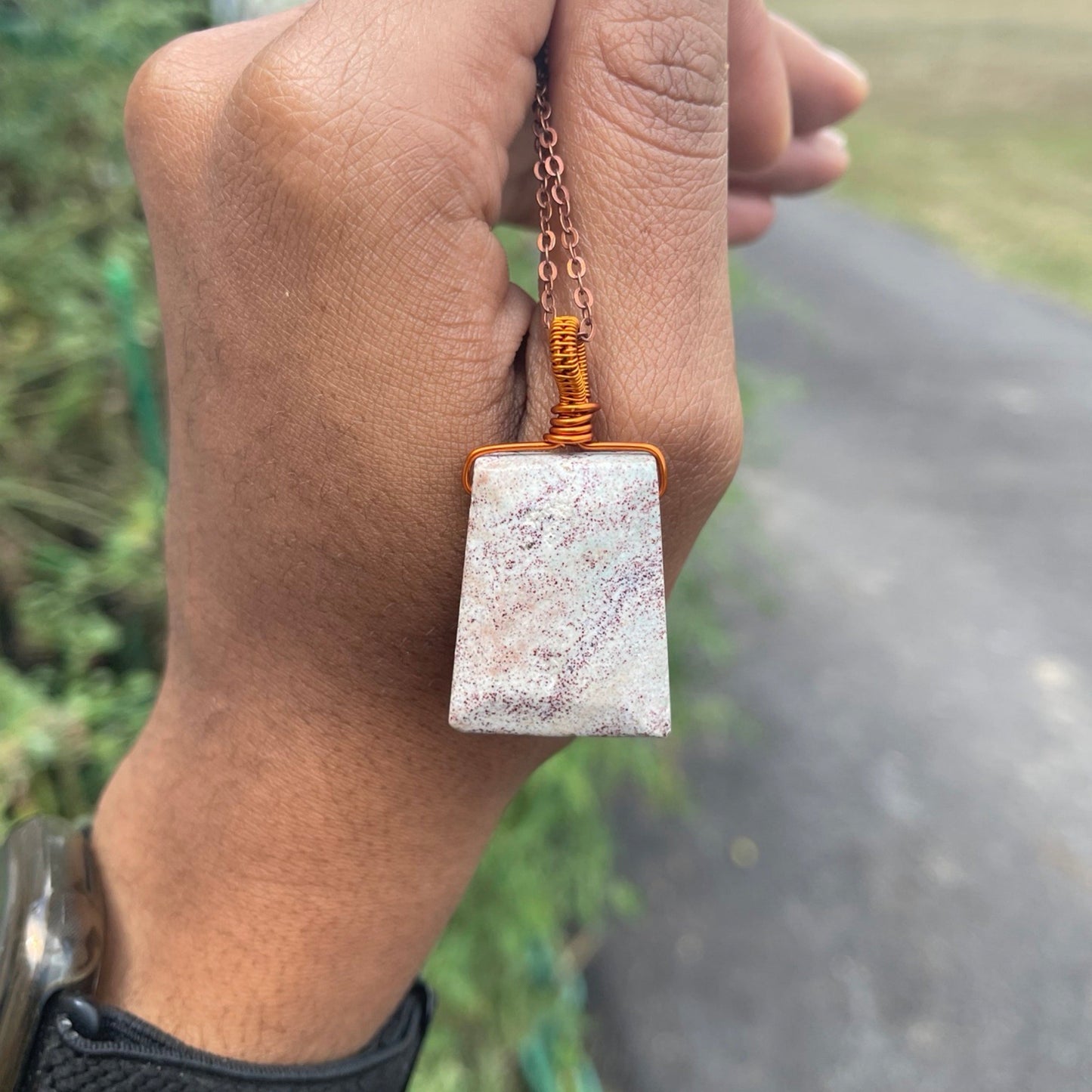 Indian Agate Simple Pendants