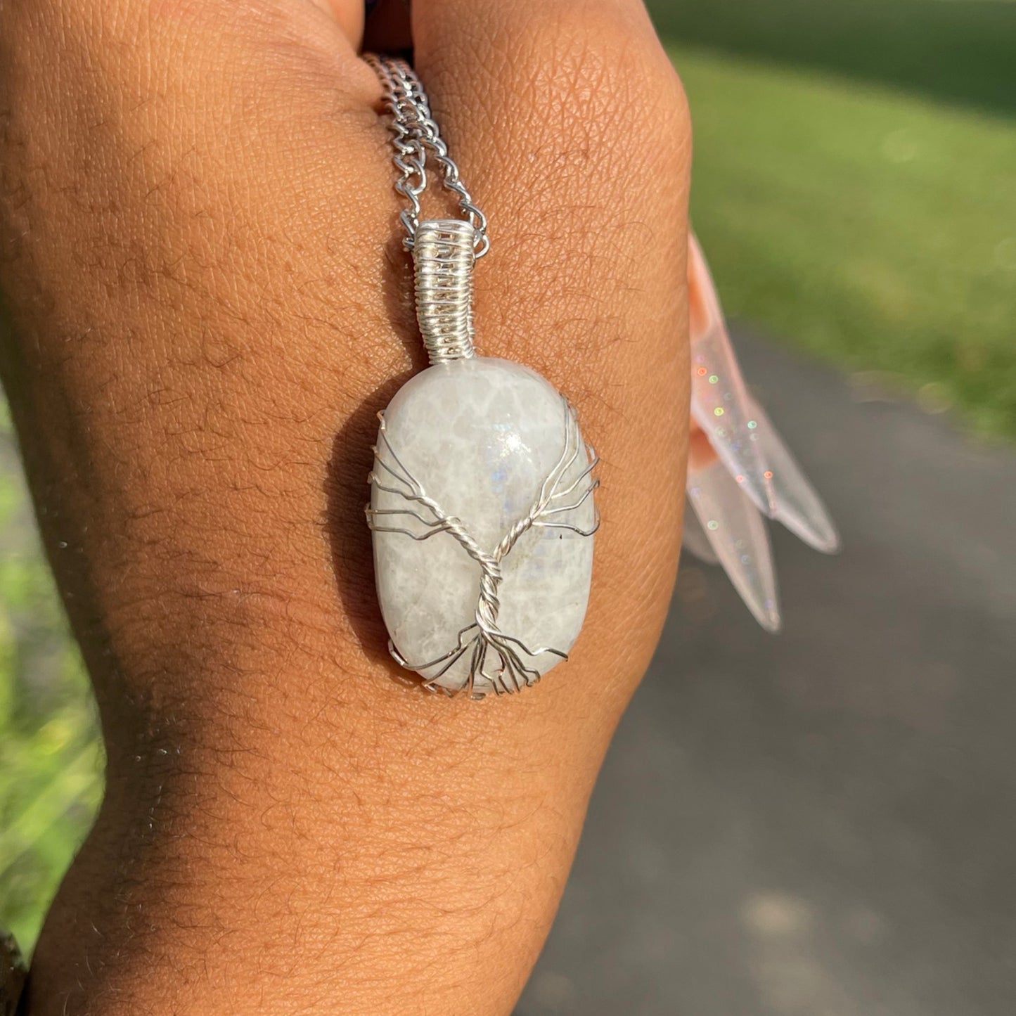 Moonstone Tree of Life Pendant