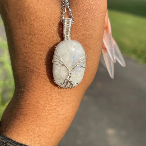 Moonstone Tree of Life Pendant