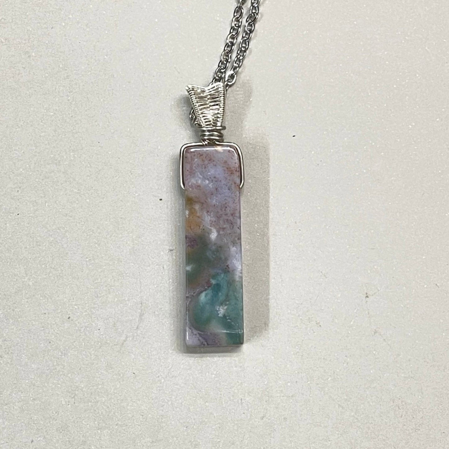 Indian Agate Simple Pendants