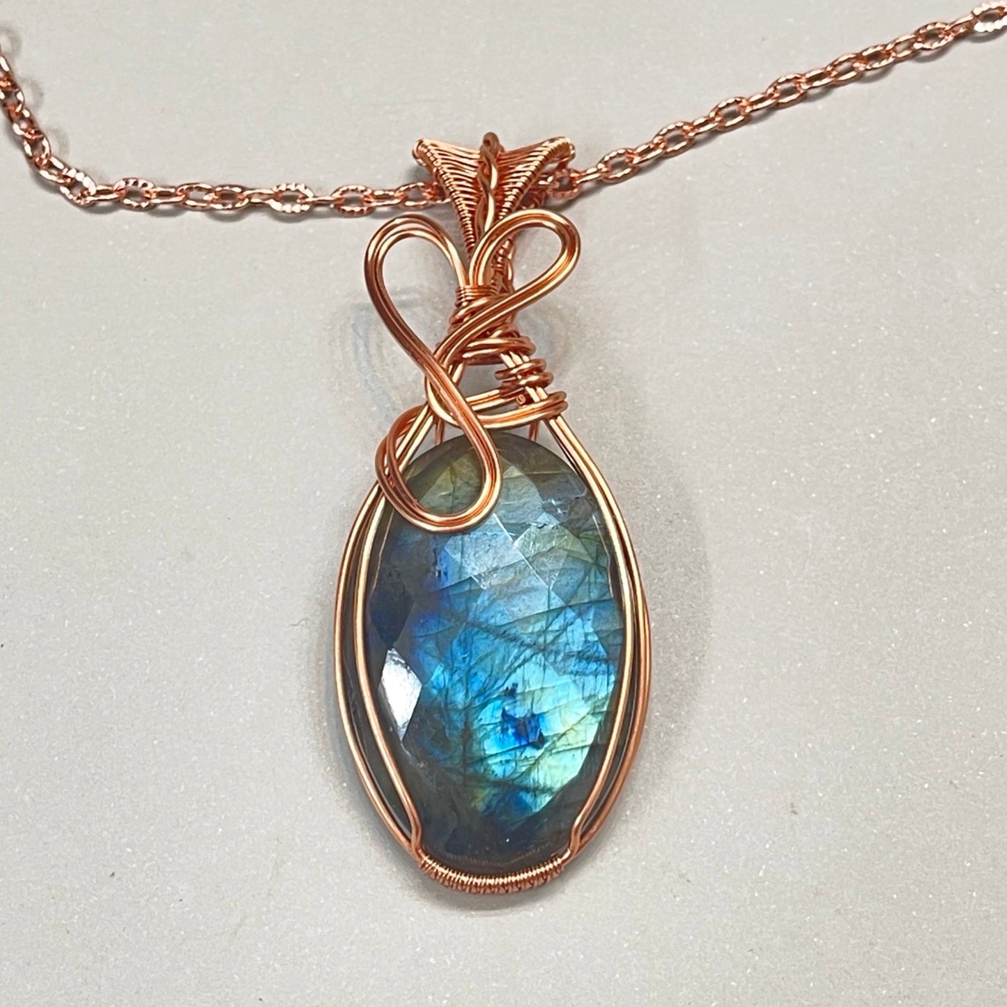 Faceted Labradorite Pendant