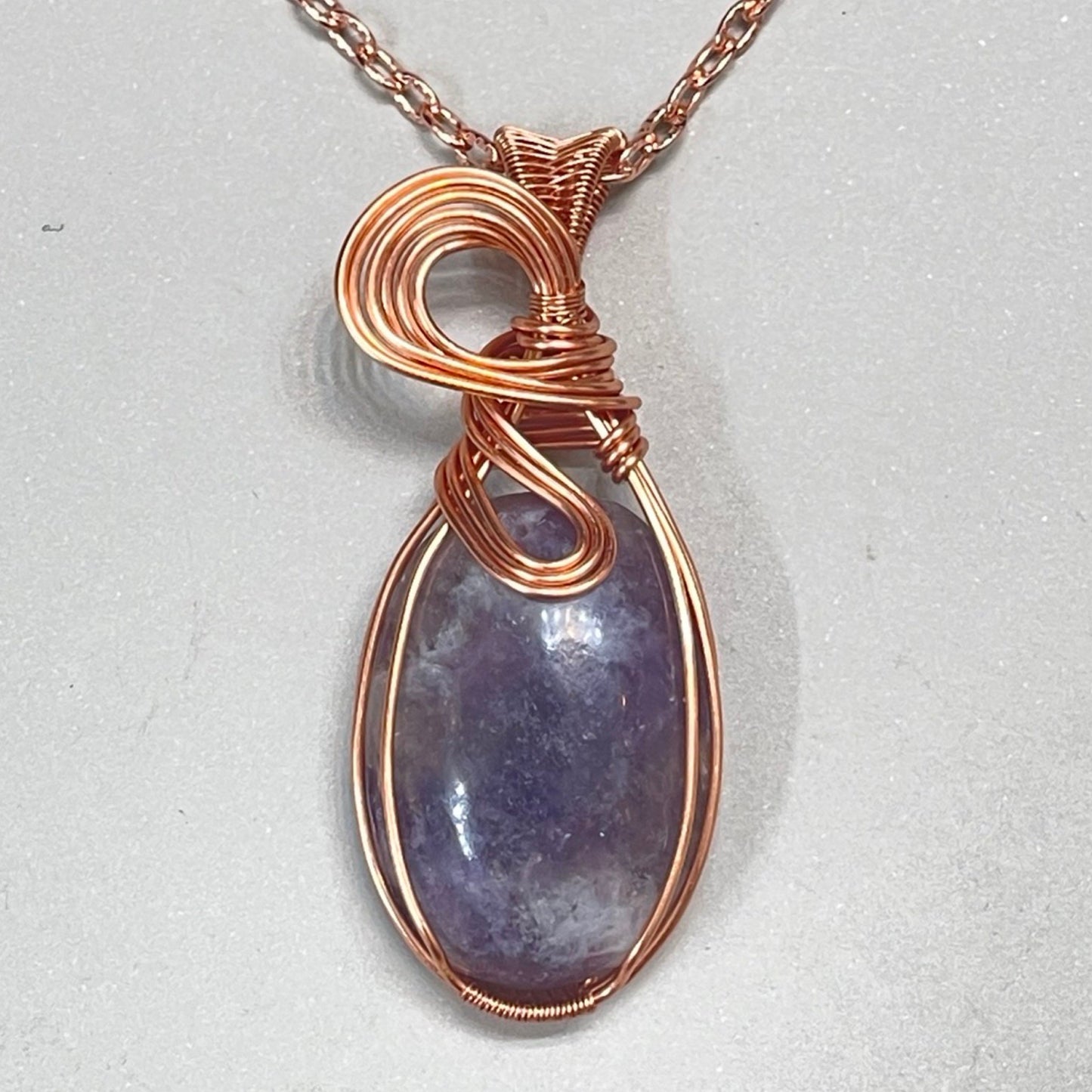 Amethyst Copper Pendant