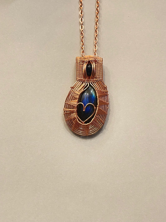 Rusty Love Labradorite Pendant