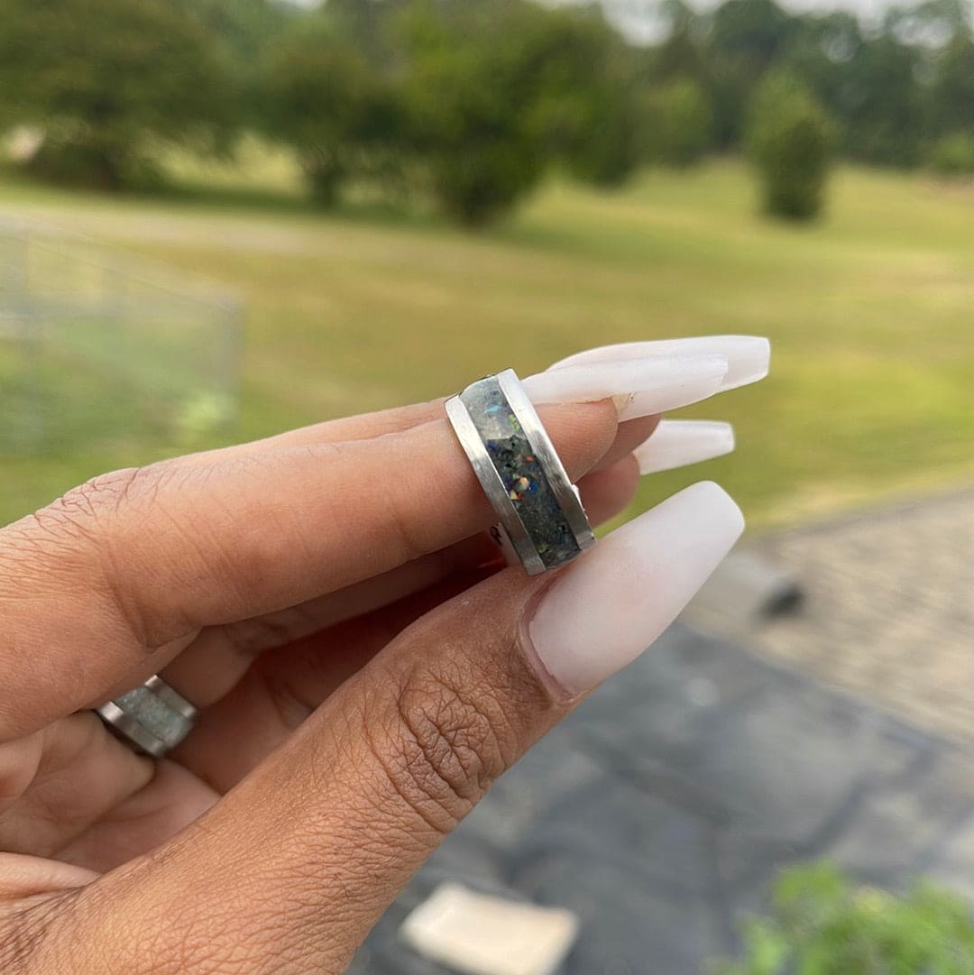 Space Trash Inlay Ring