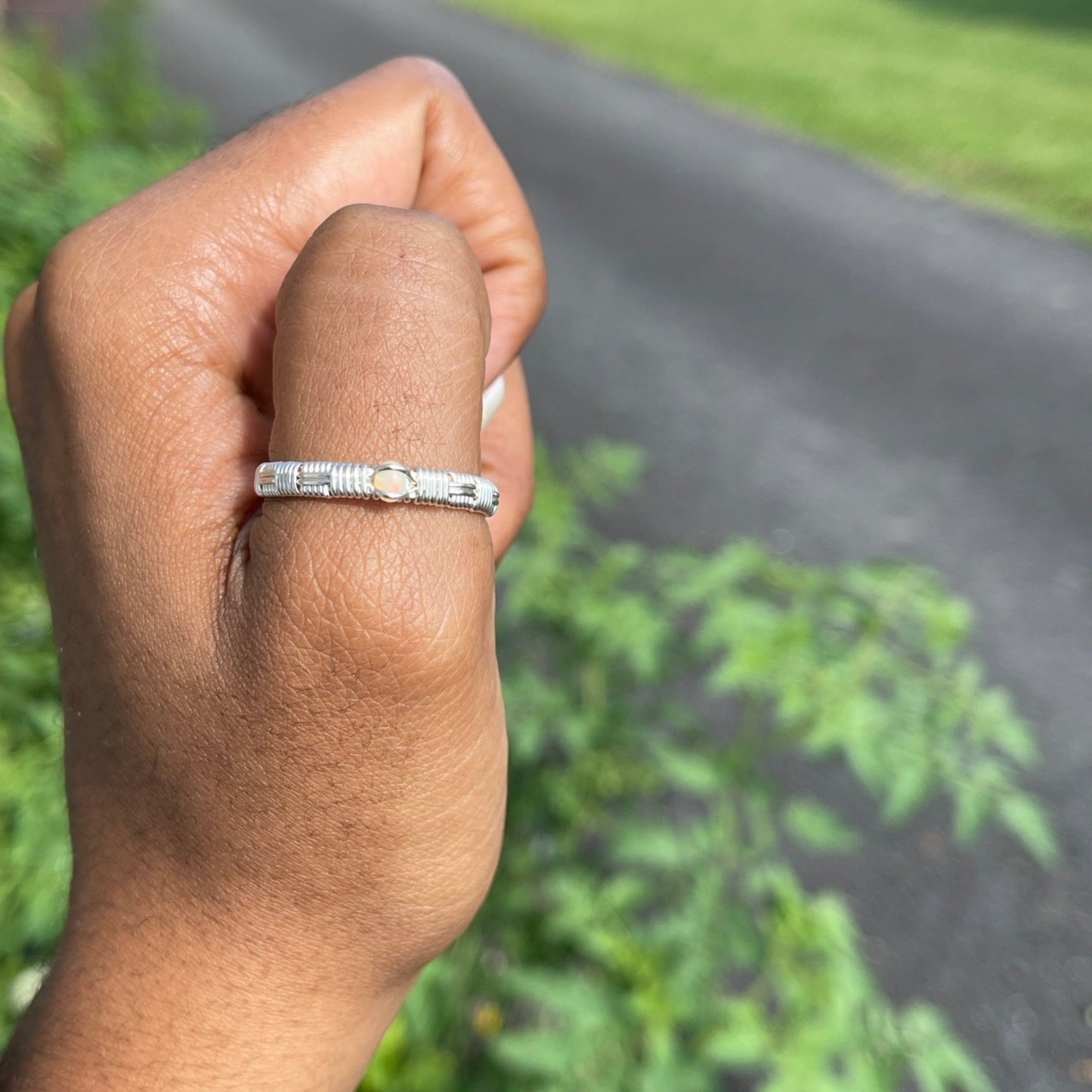 Adjustable Opal Rings