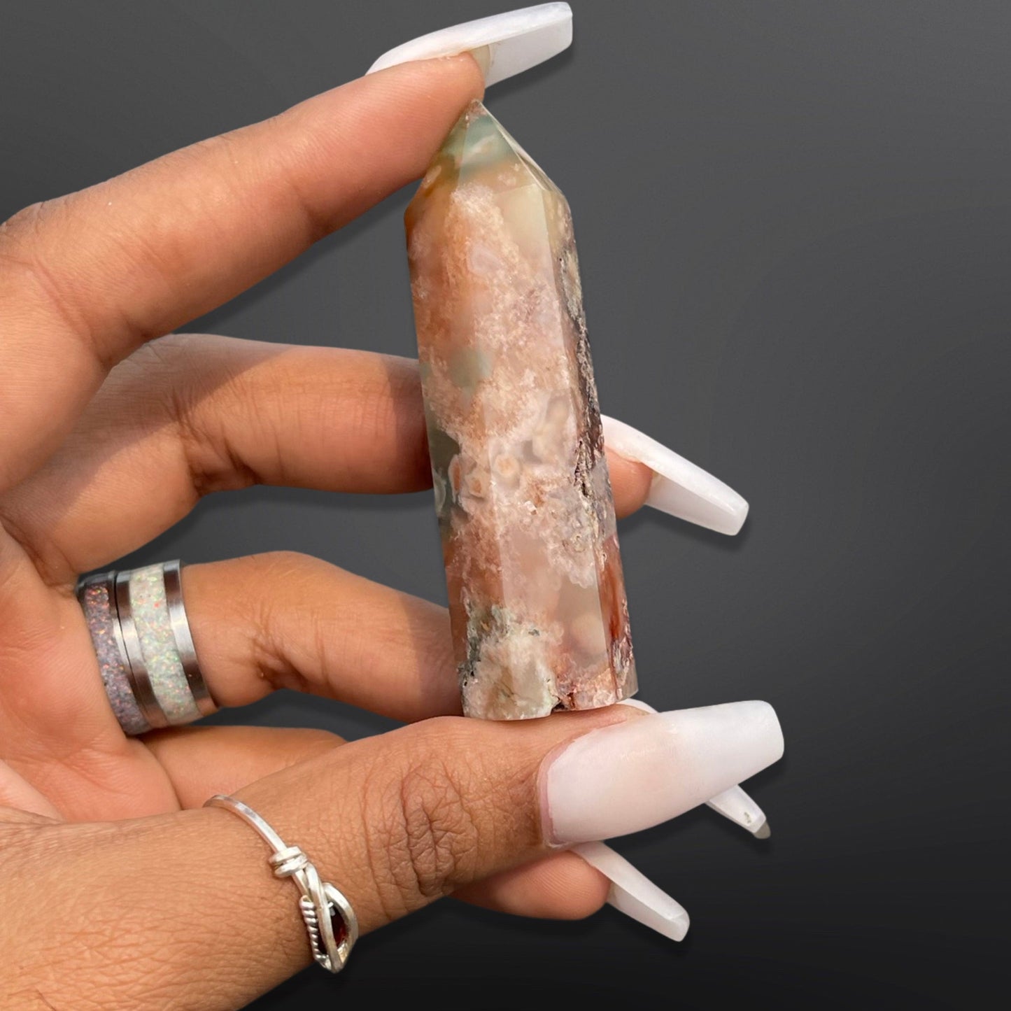 Flower Agate Mini Towers