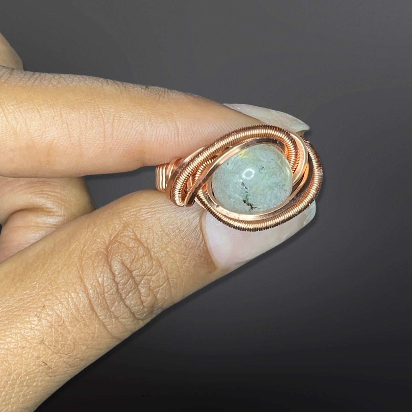 “Sunset Superior” Labradorite Ring