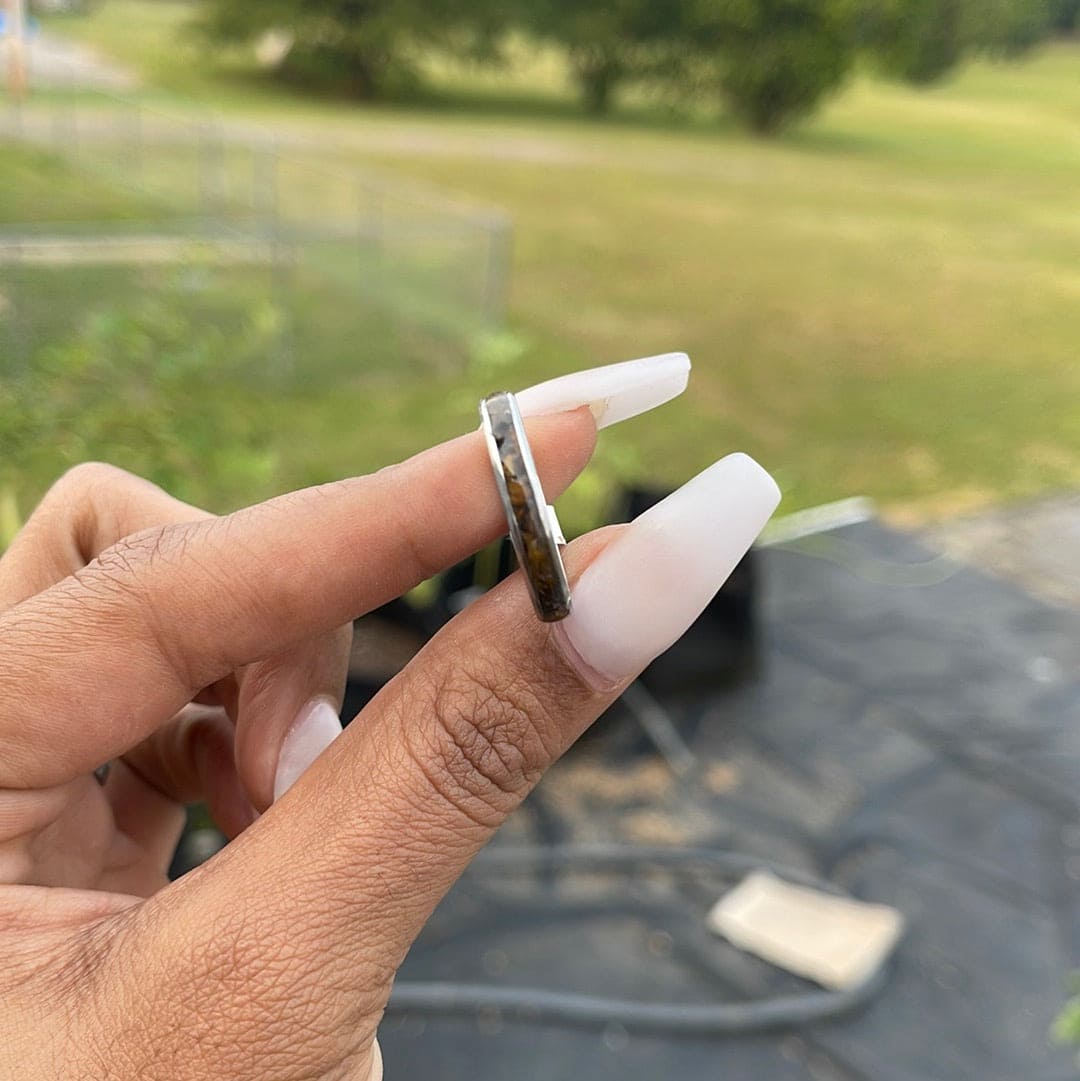 Slim Tiger Inlay Ring