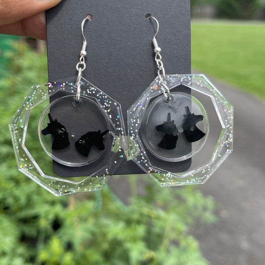 “TheHackedUnicorn” Earrings