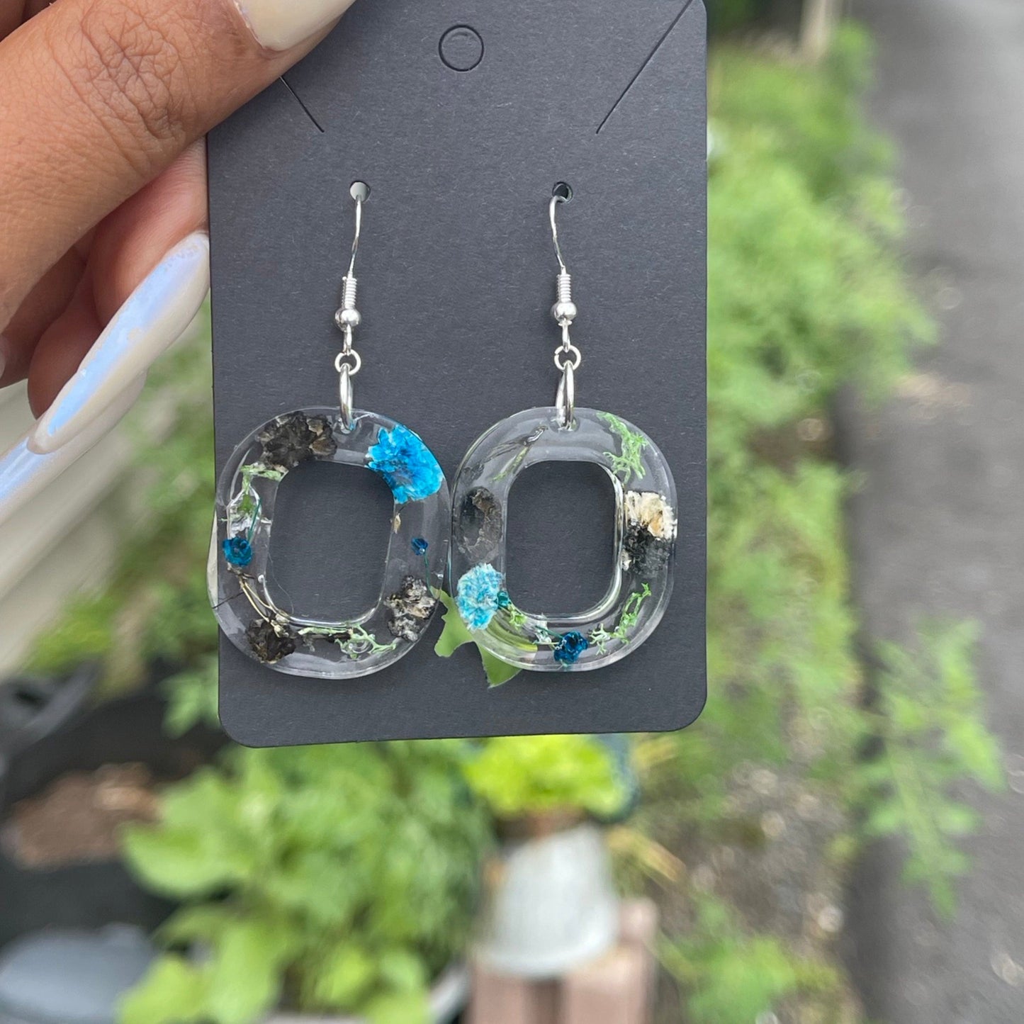 Floral Resin Earrings