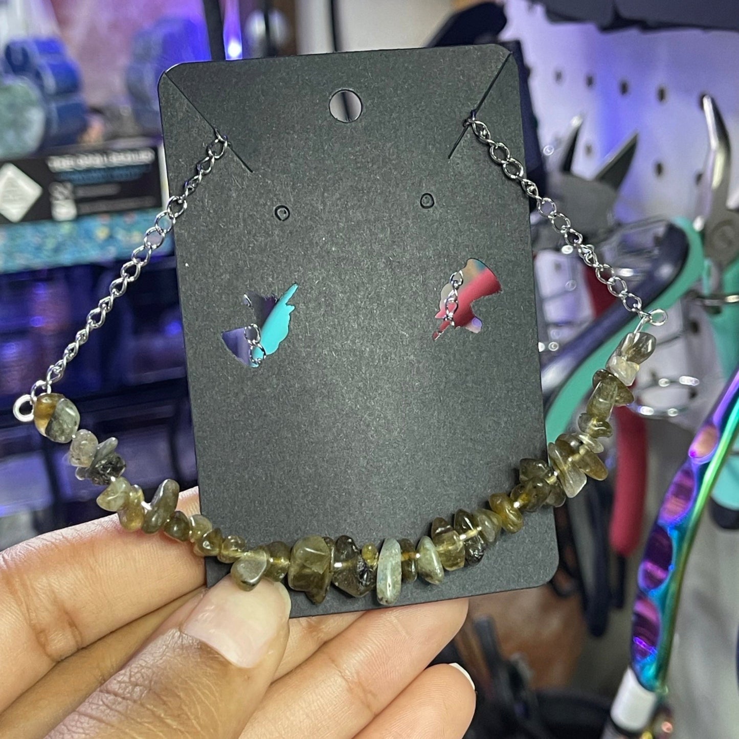 Labradorite Chip Necklace