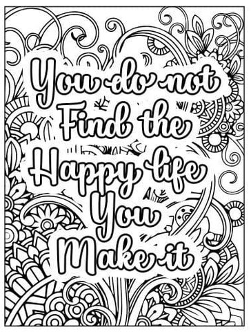 100+ Page Motivational Coloring Book