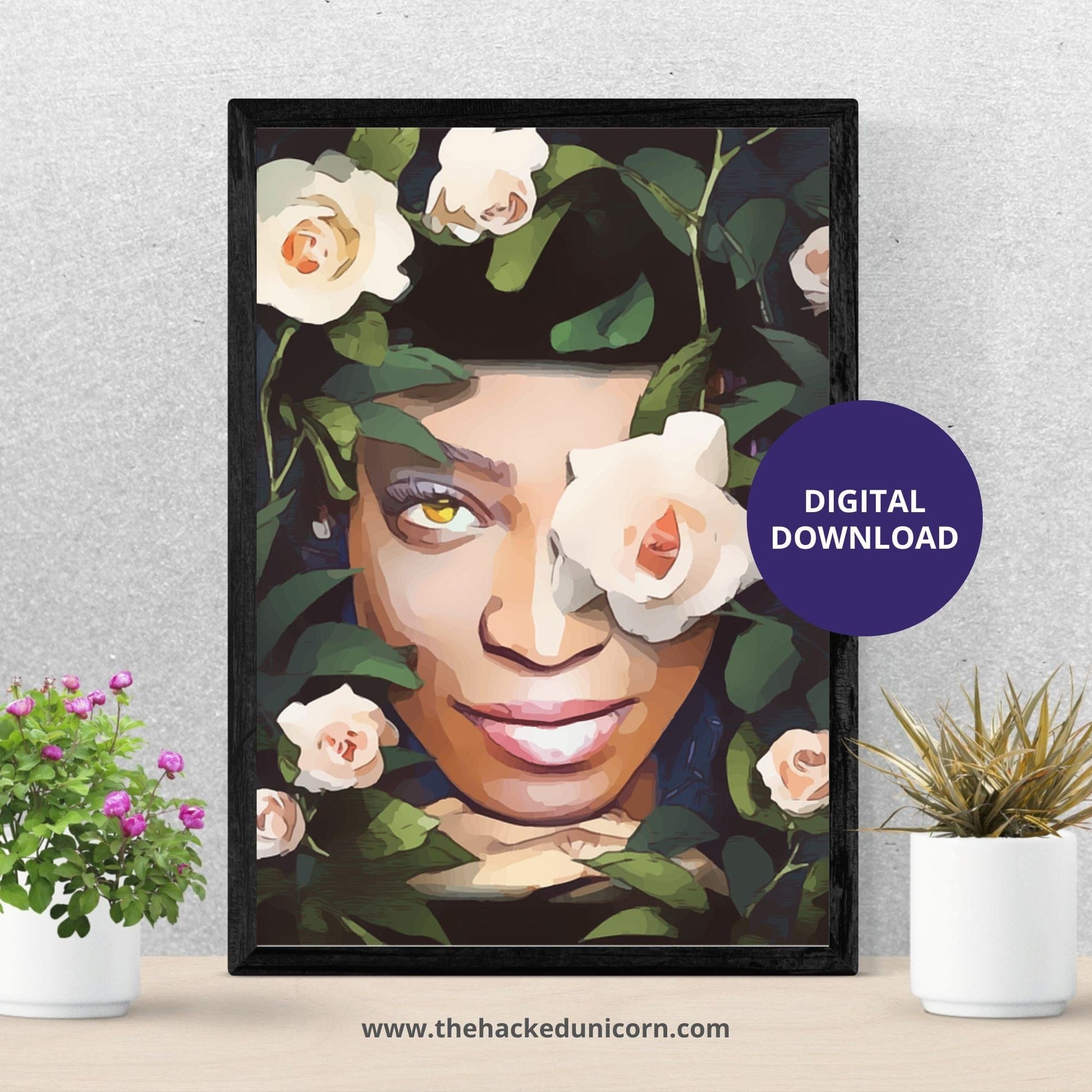 Black Nature Witch Print thehackedunicorn