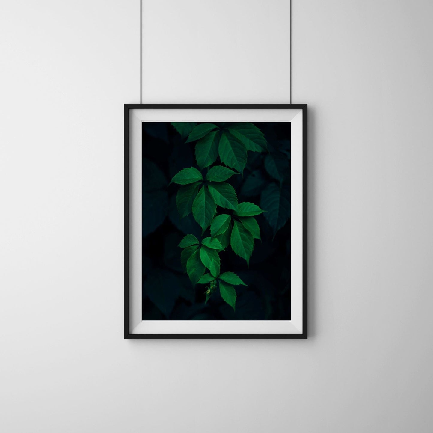 Dark Leaves Nature Print thehackedunicorn