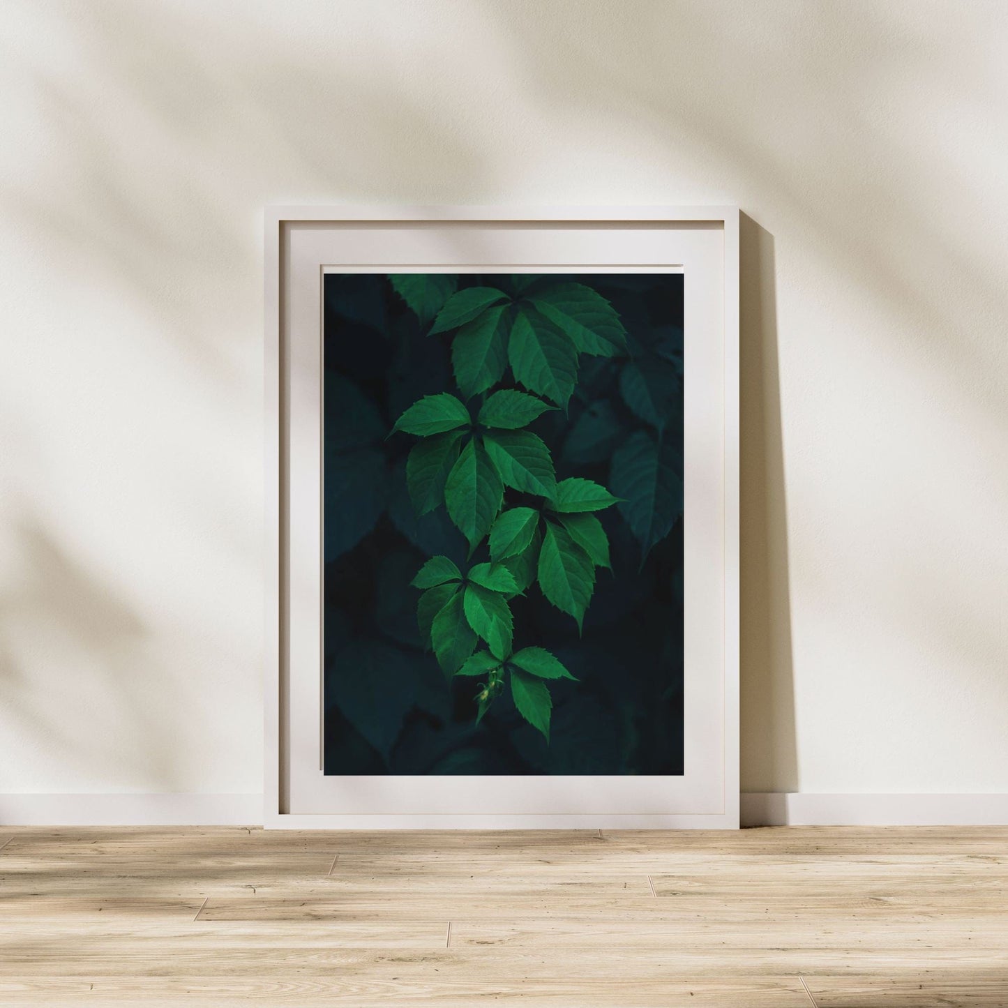 Dark Leaves Nature Print thehackedunicorn