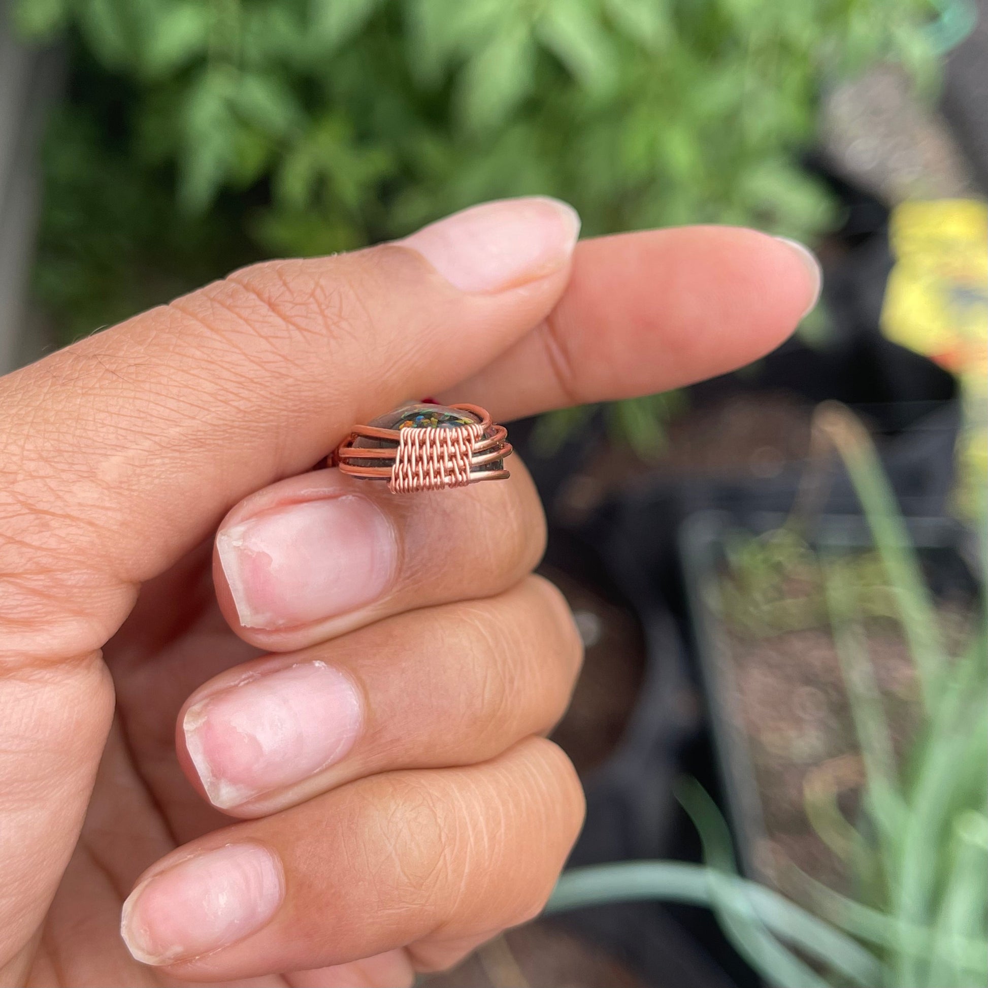 Faux Black Opal Pendant thehackedunicorn