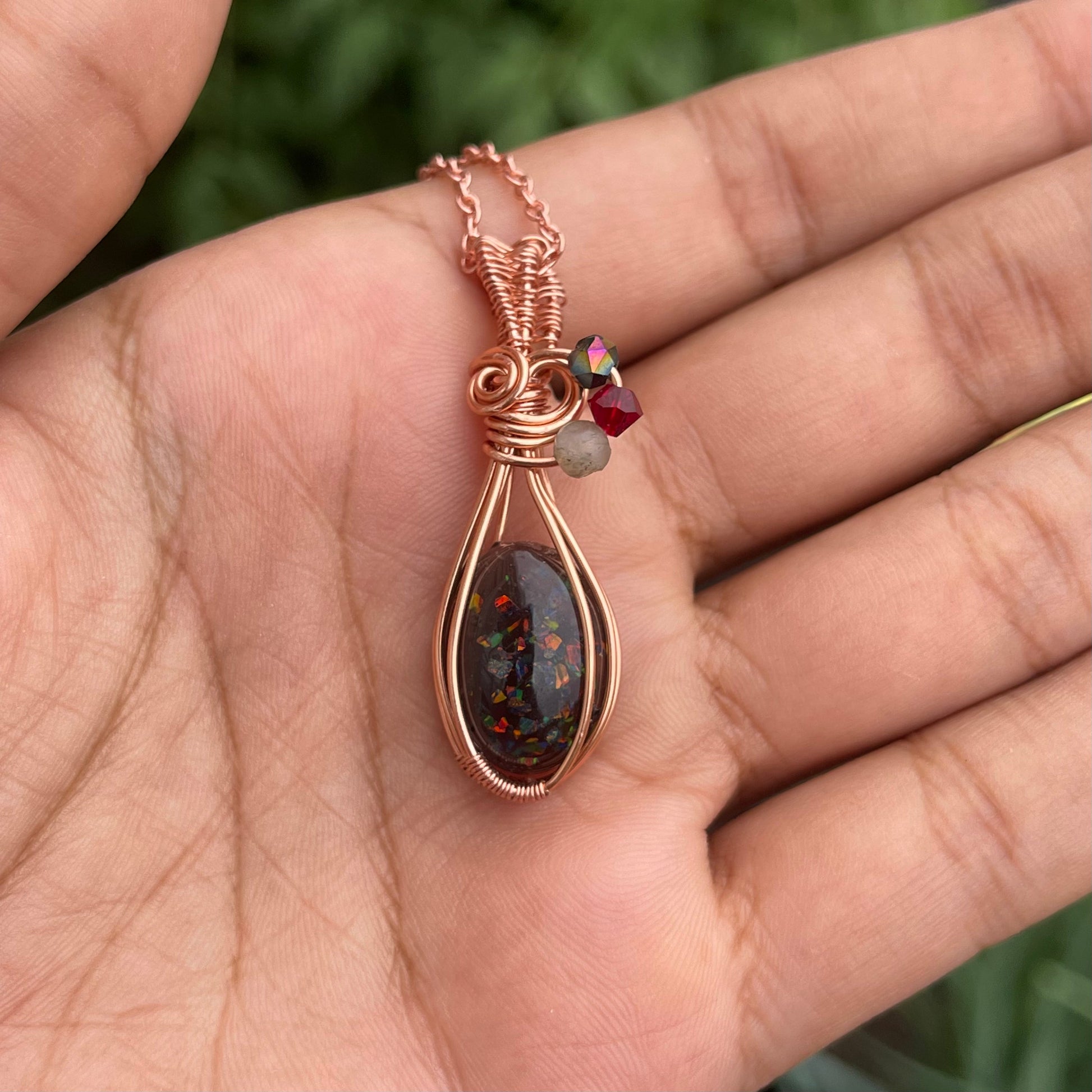 Faux Black Opal Pendant thehackedunicorn