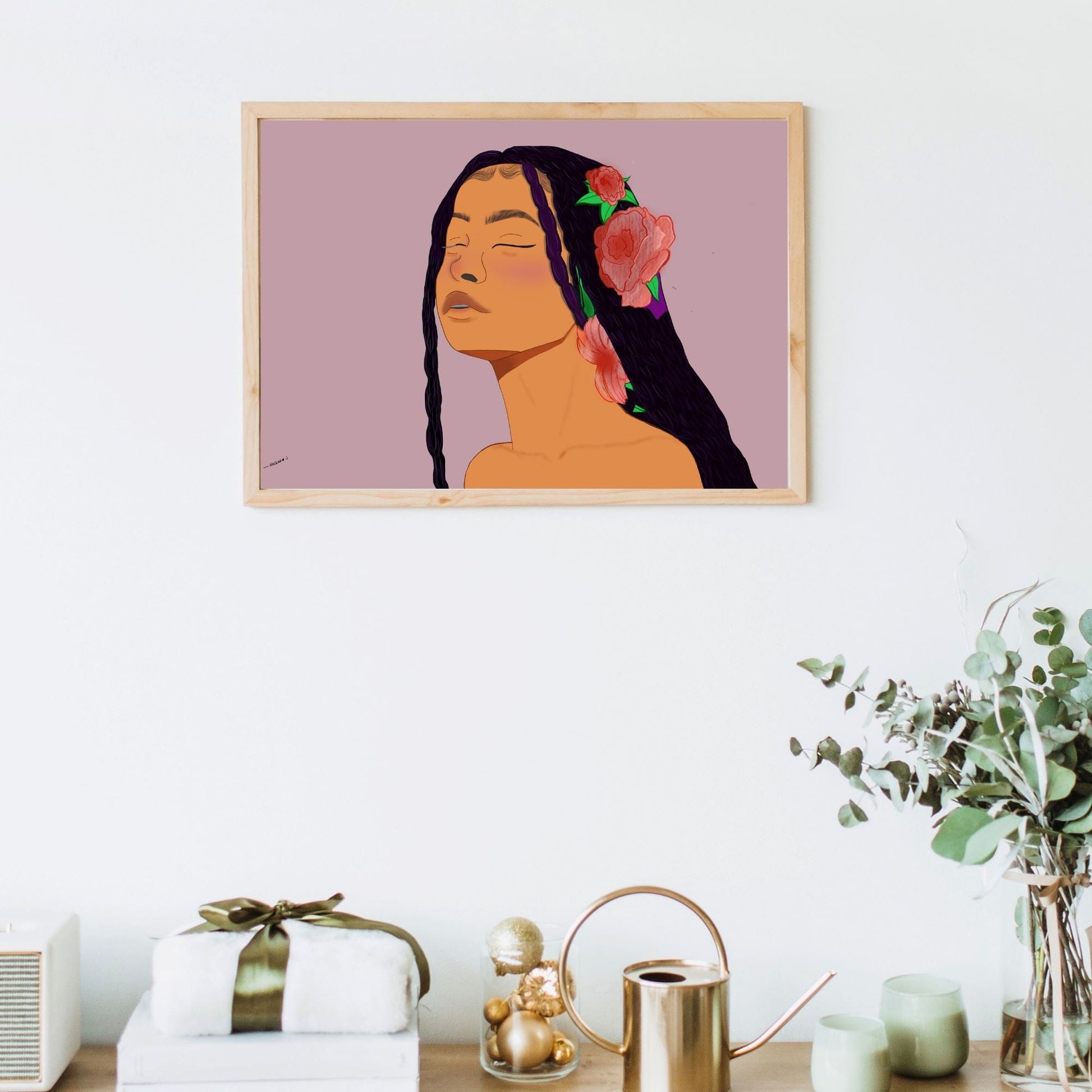 Flower Girl Print thehackedunicorn