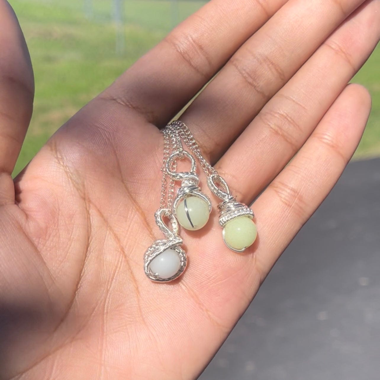 Glow in the Dark Mini Pendants thehackedunicorn