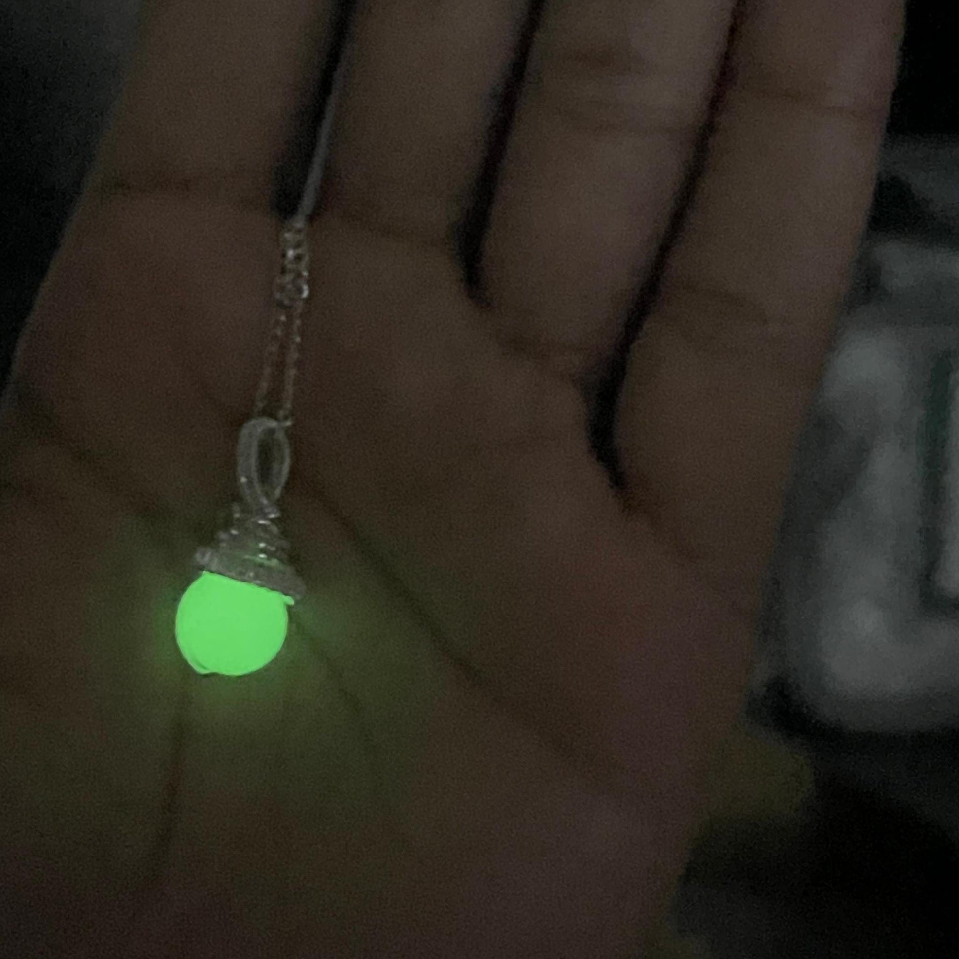 Glow in the Dark Mini Pendants thehackedunicorn Green