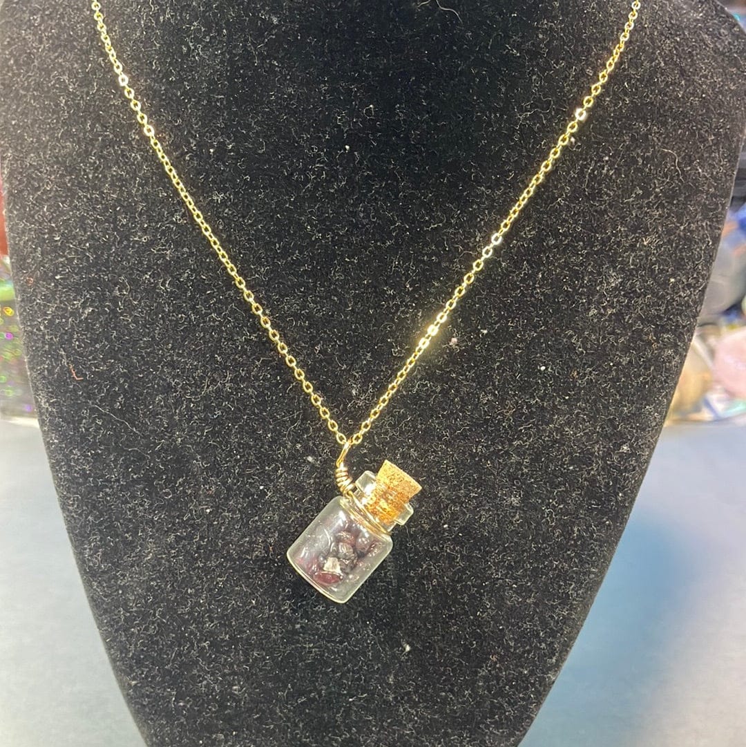 Crystal Spell Jar Necklaces