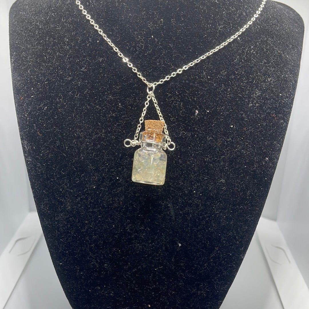 Crystal Spell Jar Necklaces