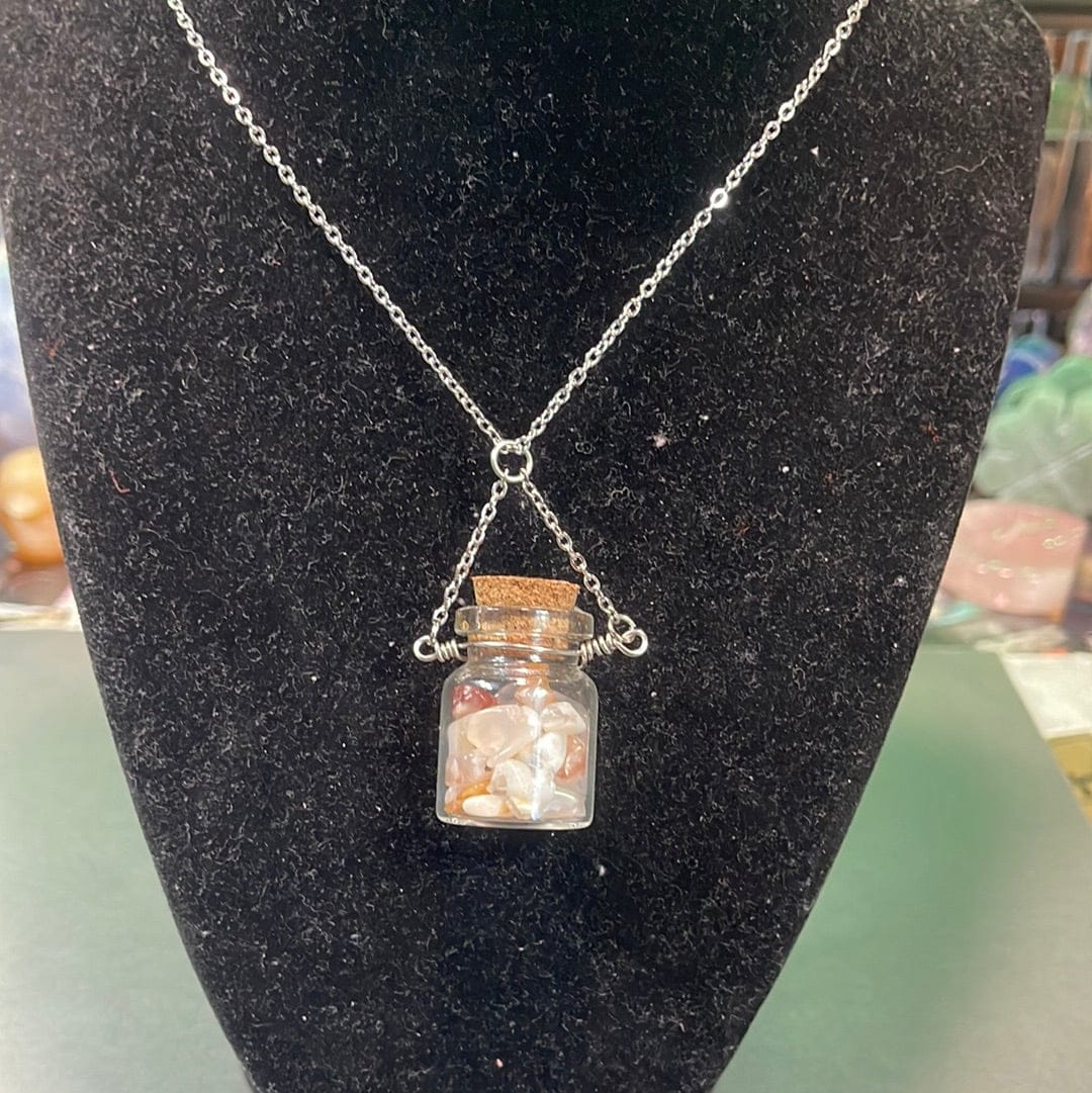 Crystal Spell Jar Necklaces