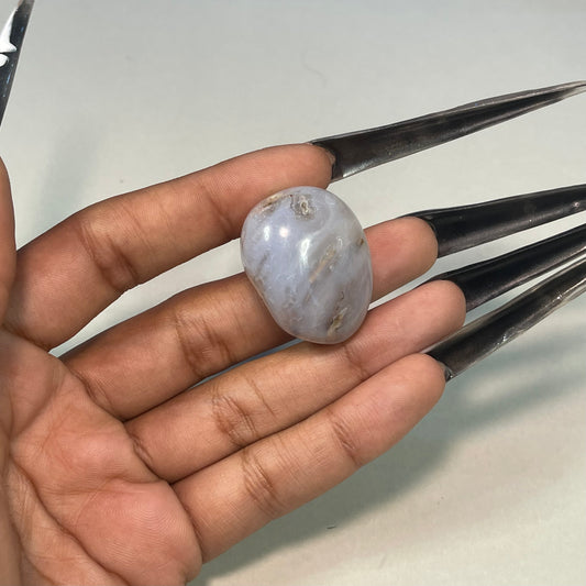 Blue Chalcedony Tumbled Stone
