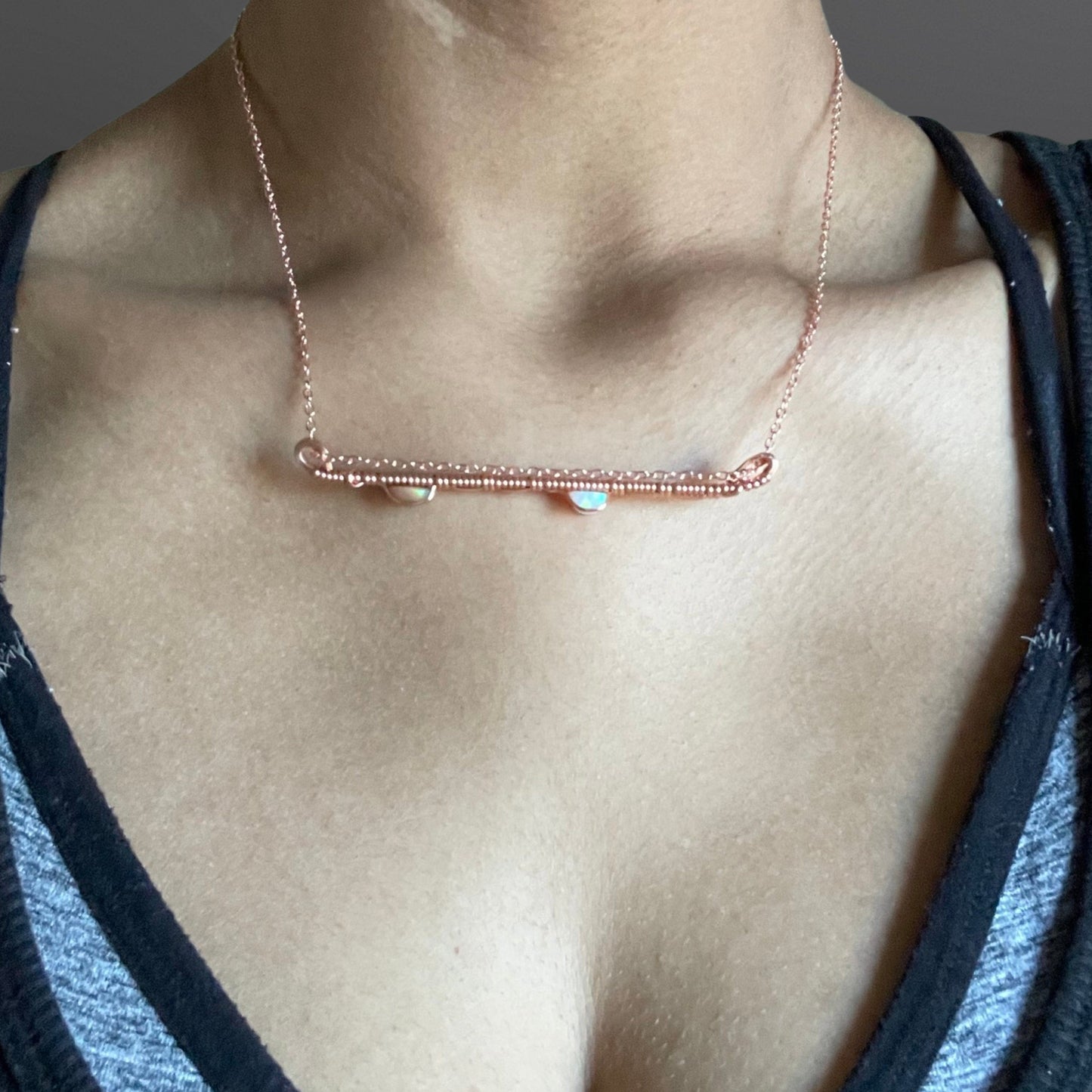3 Way Copper Opal Pendant