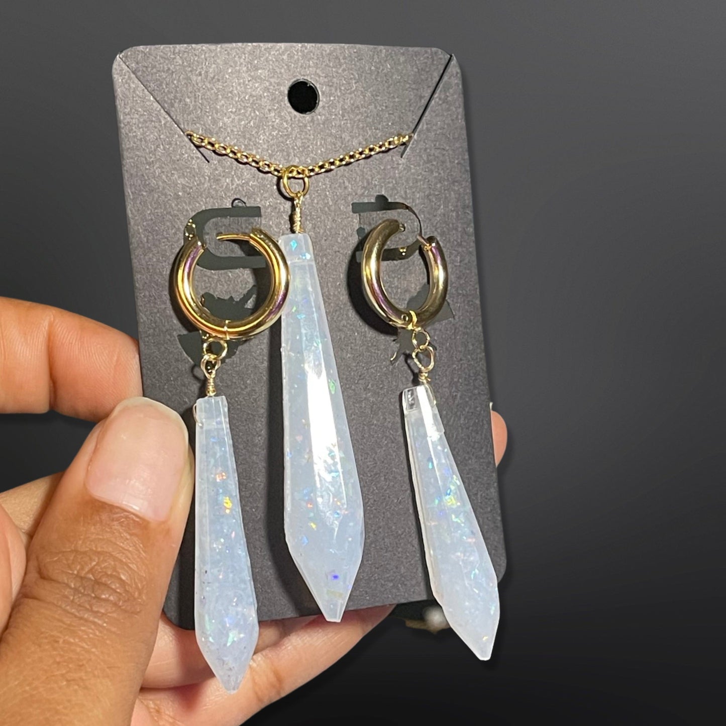 Pendulum Earring & Necklace Sets