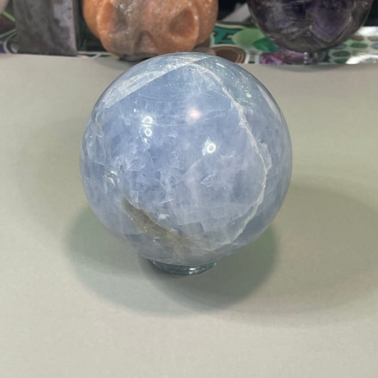 Blue Calcite Sphere