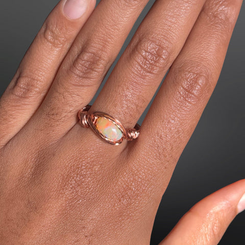 Dual Flash Opal Ring