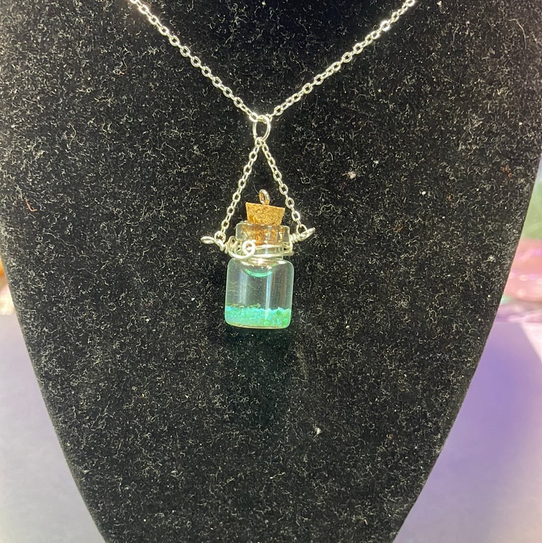 Crystal Spell Jar Necklaces