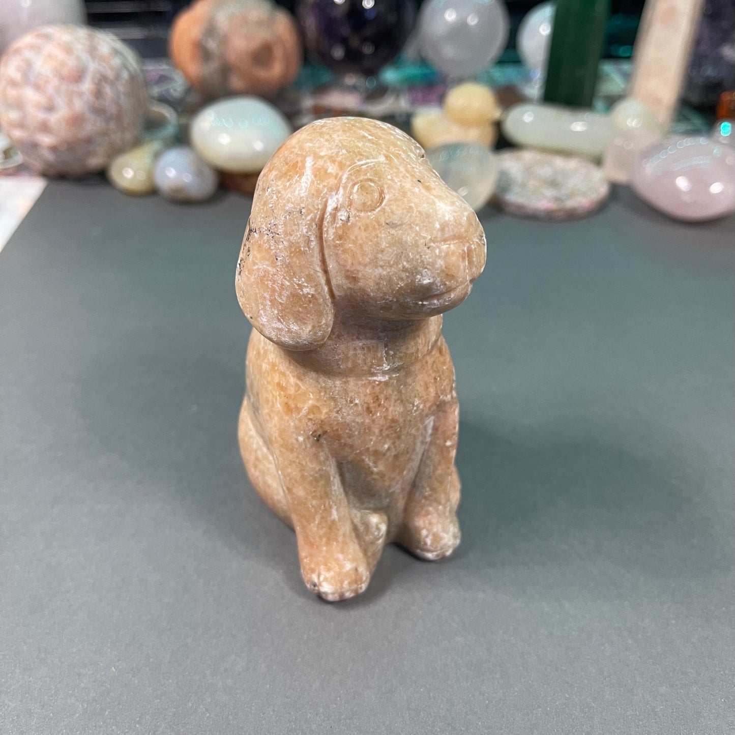 Orange Calcite Pupper