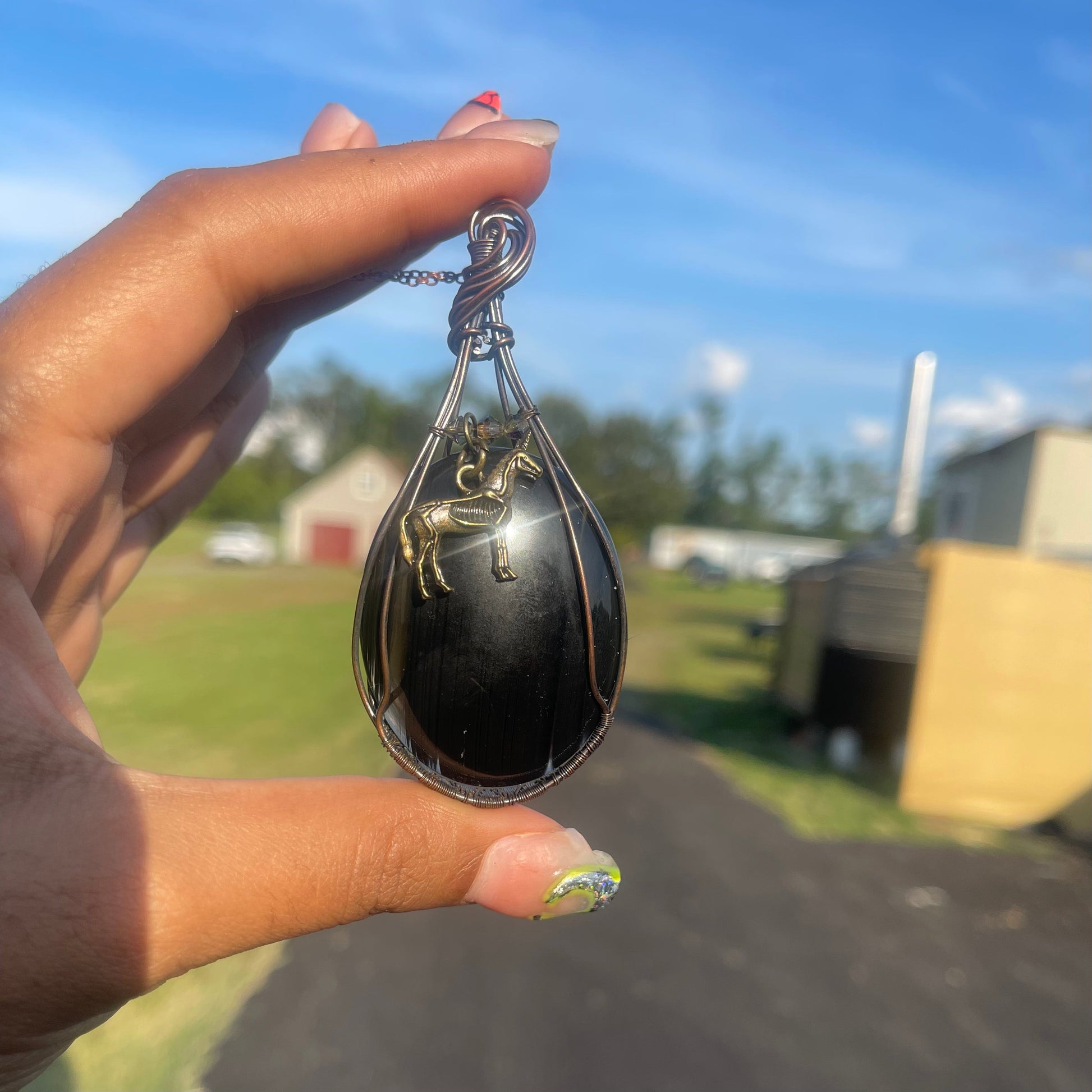 Undead Unicorn Pendant thehackedunicorn