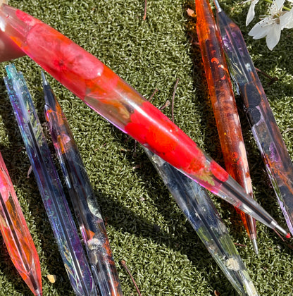 Handmade Floral Resin Pens