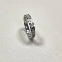 Slim Moon Inlay Ring