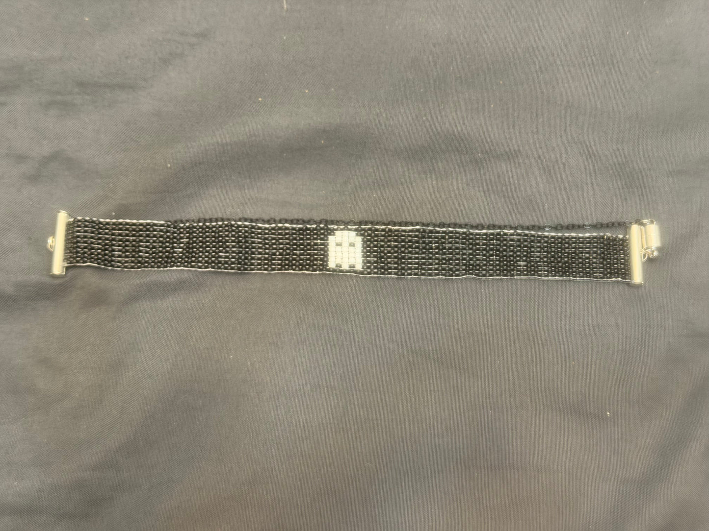 Loom Beaded Goth Y2K Ghost Choker Necklace