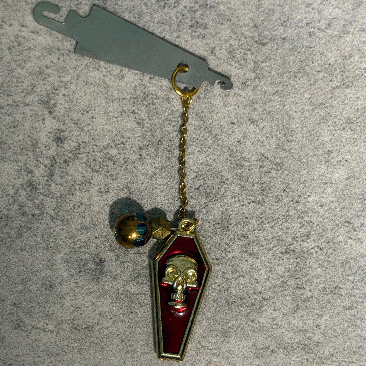 Witchy Gothic Coffin Skull Magnetic Enamel Needle Minder with Threader for Cross Stitch Embroidery Needle Nanny PICK YOUR STYLE