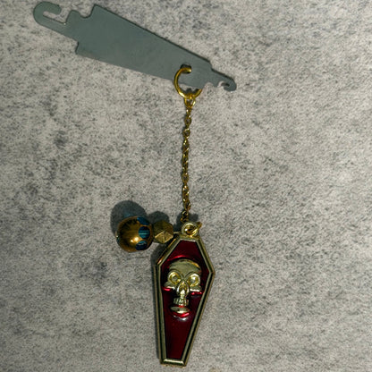 Witchy Gothic Coffin Skull Magnetic Enamel Needle Minder with Threader for Cross Stitch Embroidery Needle Nanny PICK YOUR STYLE
