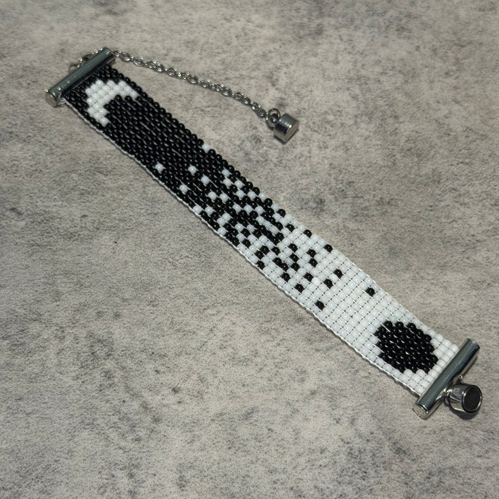 Loom Beaded Y2K Witchy Moon Phase Cuff Bracelet