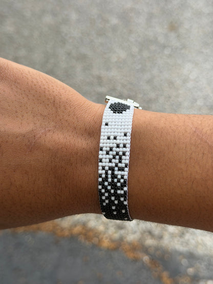 Loom Beaded Y2K Witchy Moon Phase Cuff Bracelet