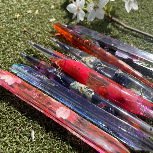 Handmade Floral Resin Pens